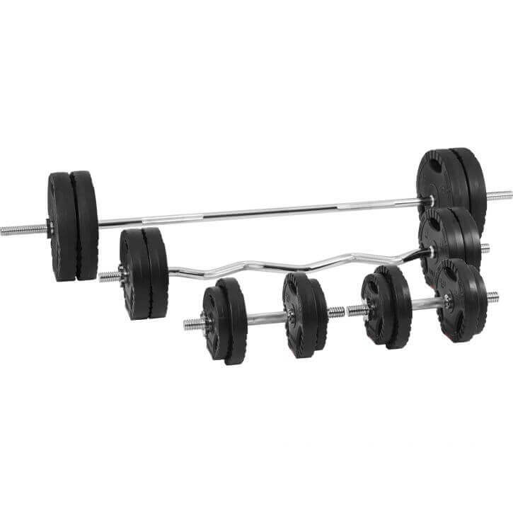 Vægtstang Curlstang Håndvægte TRIGRIP Grip Pro 100 Kg