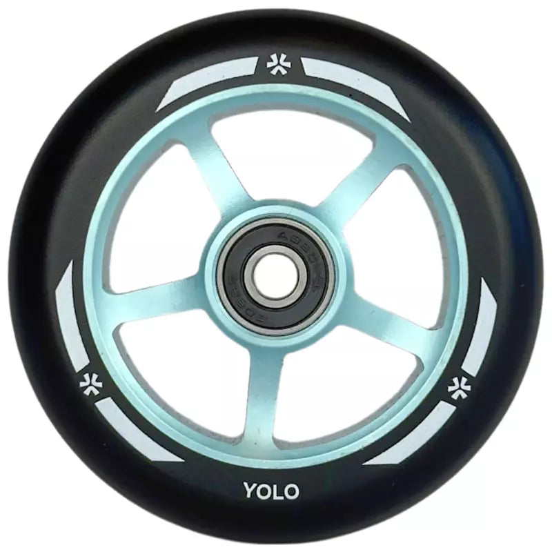 Scooterhjul Union Yolo Pro Løbehjulshjul 100mm Sort/Blå