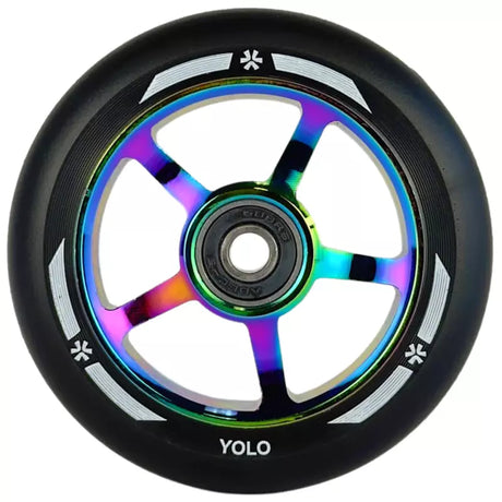 Scooterhjul Union Yolo Scooterhjul 100mm Svart/Neochrome