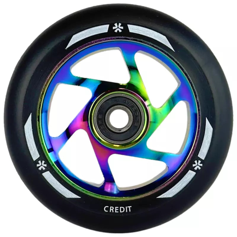 Scooterhjul Union Credit V2 Pro Scooterhjul 100mm Neochrome/Svart