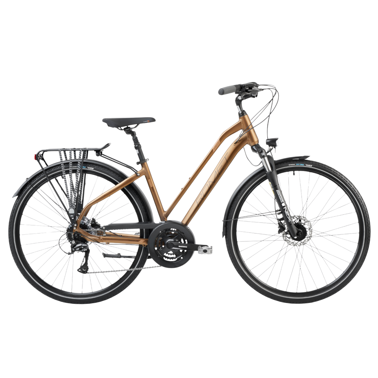 Damcykel ROMET Gazela 6, brun-svart