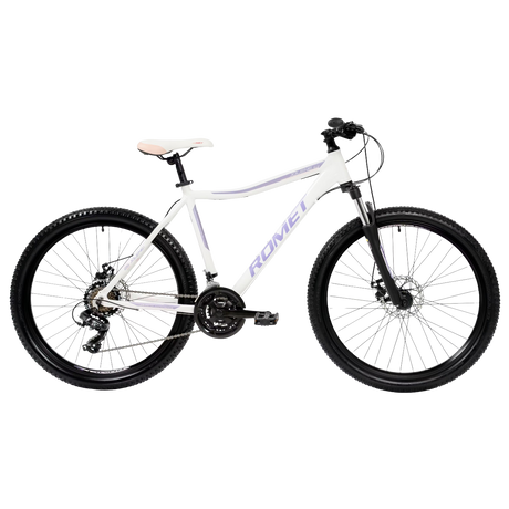 Damcykel ROMET Jolene 6.2, 26" 19" L, vit-lila