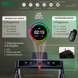 Treadmill CHRISTOPEIT 2in1, black-wood
