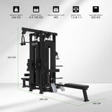 TUNTURI Platinum - Multistation/4 stationer - Viktmagasin - V-Series
