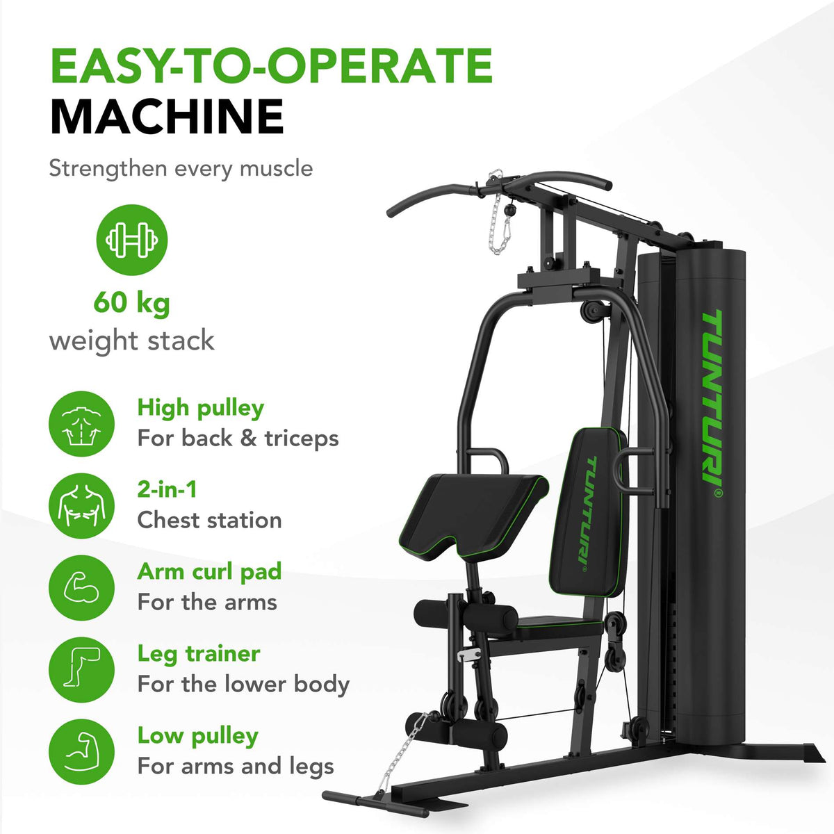 TUNTURI HG20 Home Gym vægtstation