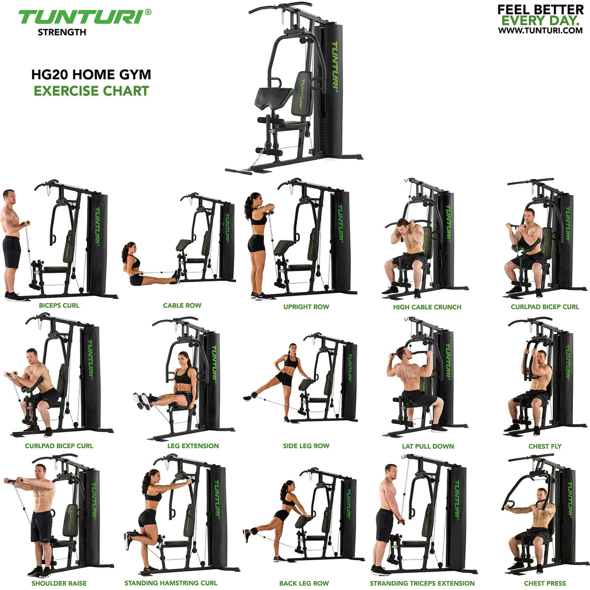Powerbänk TUNTURI HG20 Home Gym