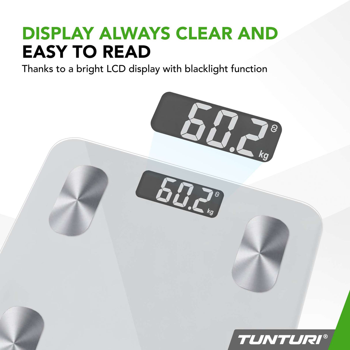 TUNTURI SC30 Smart Scale med app, vit
