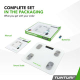 TUNTURI SC30 Smart Scale med app, hvid