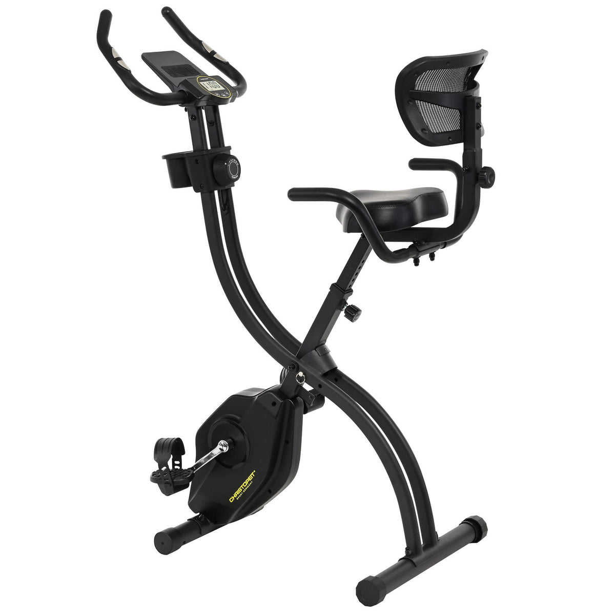 Hopfällbar motionscykel CHRISTOPEIT S-Bike Velo Fit, svart
