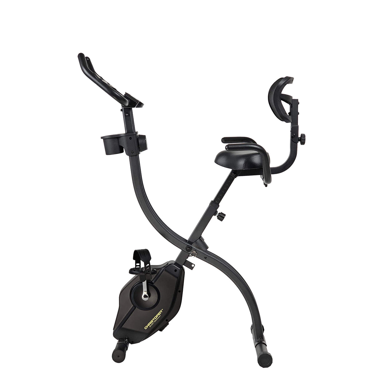 Hopfällbar motionscykel CHRISTOPEIT S-Bike Velo Fit, svart