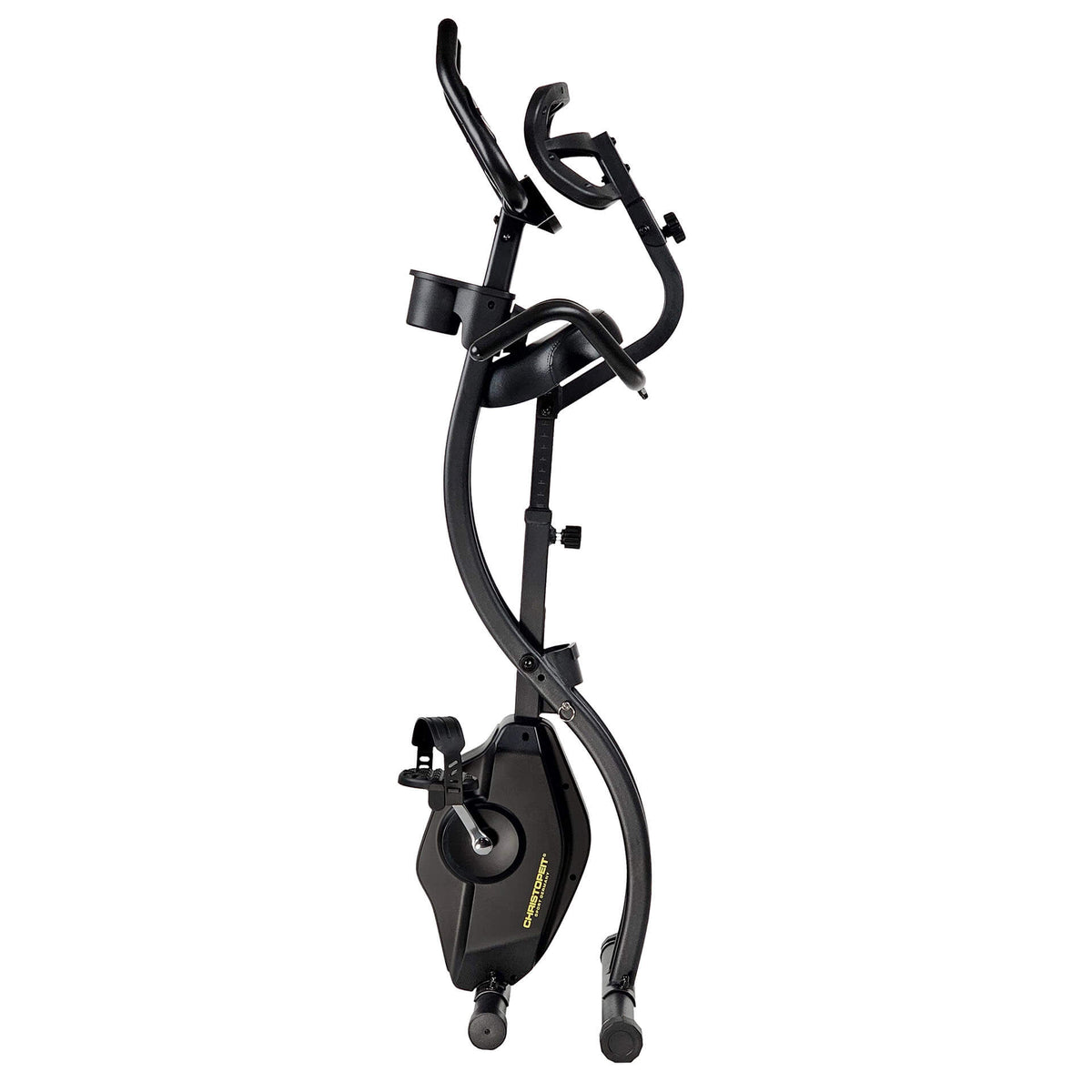Hopfällbar motionscykel CHRISTOPEIT S-Bike Velo Fit, svart