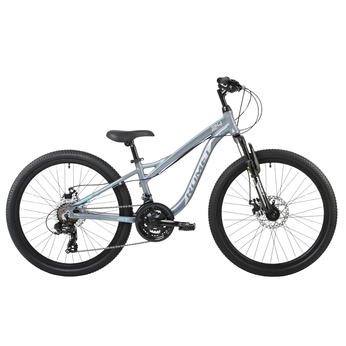 Børnecykel ROMET Rambler FIT 24, grafit-turkis
