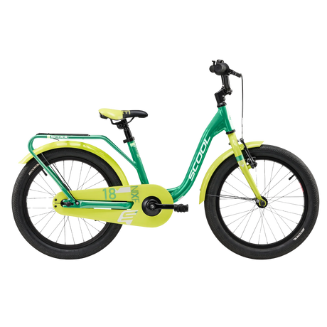 Barncykel S´COOL niXe, 18" Grön/Lime