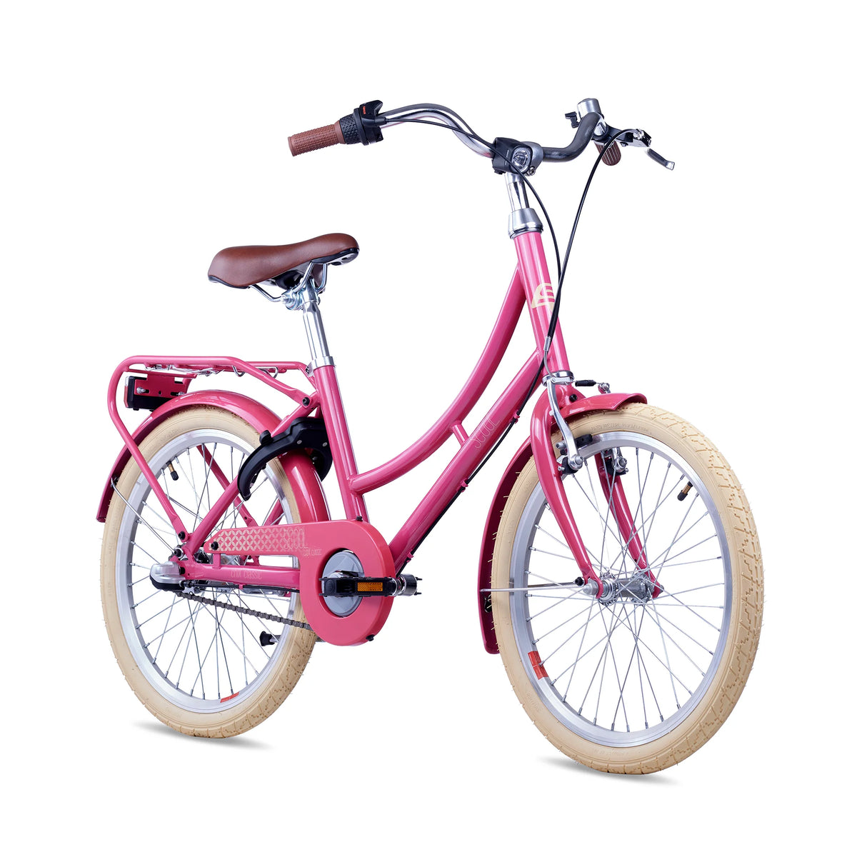 Barncykel S'COOL chiX Classic, 20" Berry/Beige