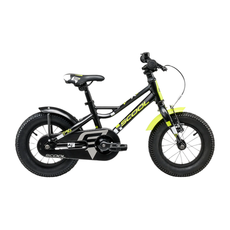 Børnecykel S´COOL faXe, 12" sort-gul