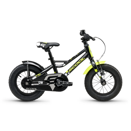 Barncykel S´COOL faXe, 12" svart-gul