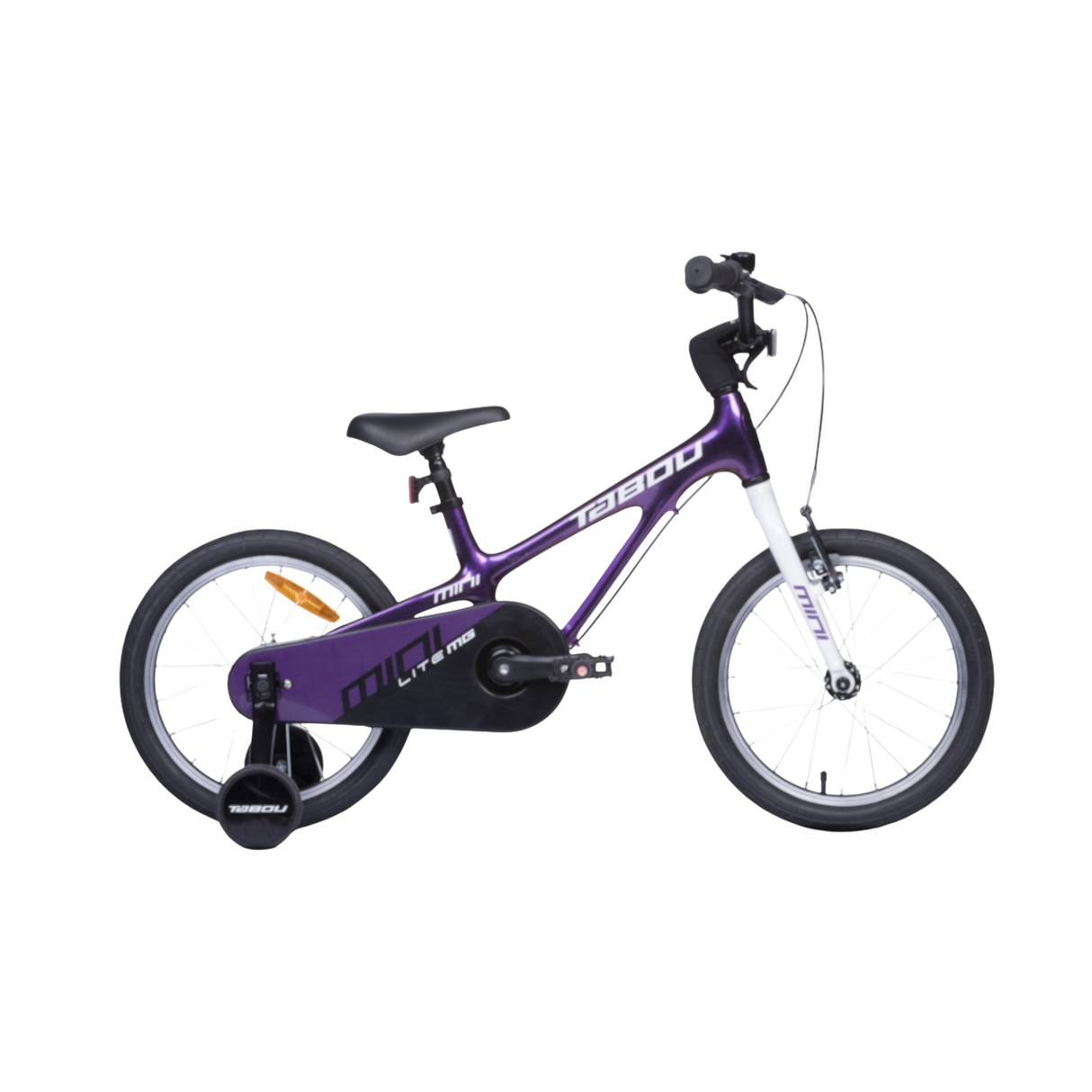 Ultralätt barncykel TABOU Mini Lite MG, 14" lila-vit