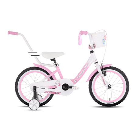 Barncykel TABOU Miss, 16" rosa-vit