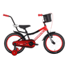 Børnecykel TABOU Rocket Alu, 16" sort-rød