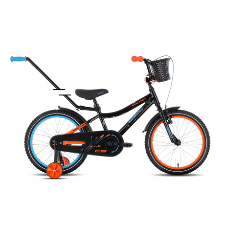 Barncykel TABOU Rocket CS ALU, 20" svart-orange