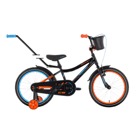 Barncykel TABOU Rocket CS ALU, 18" svart-orange