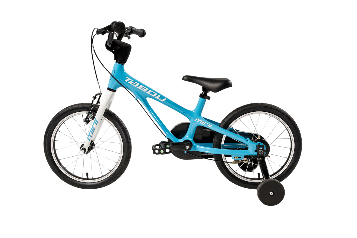 Ultralätt barncykel TABOU Rocket Lite MG, 16" blå-vit