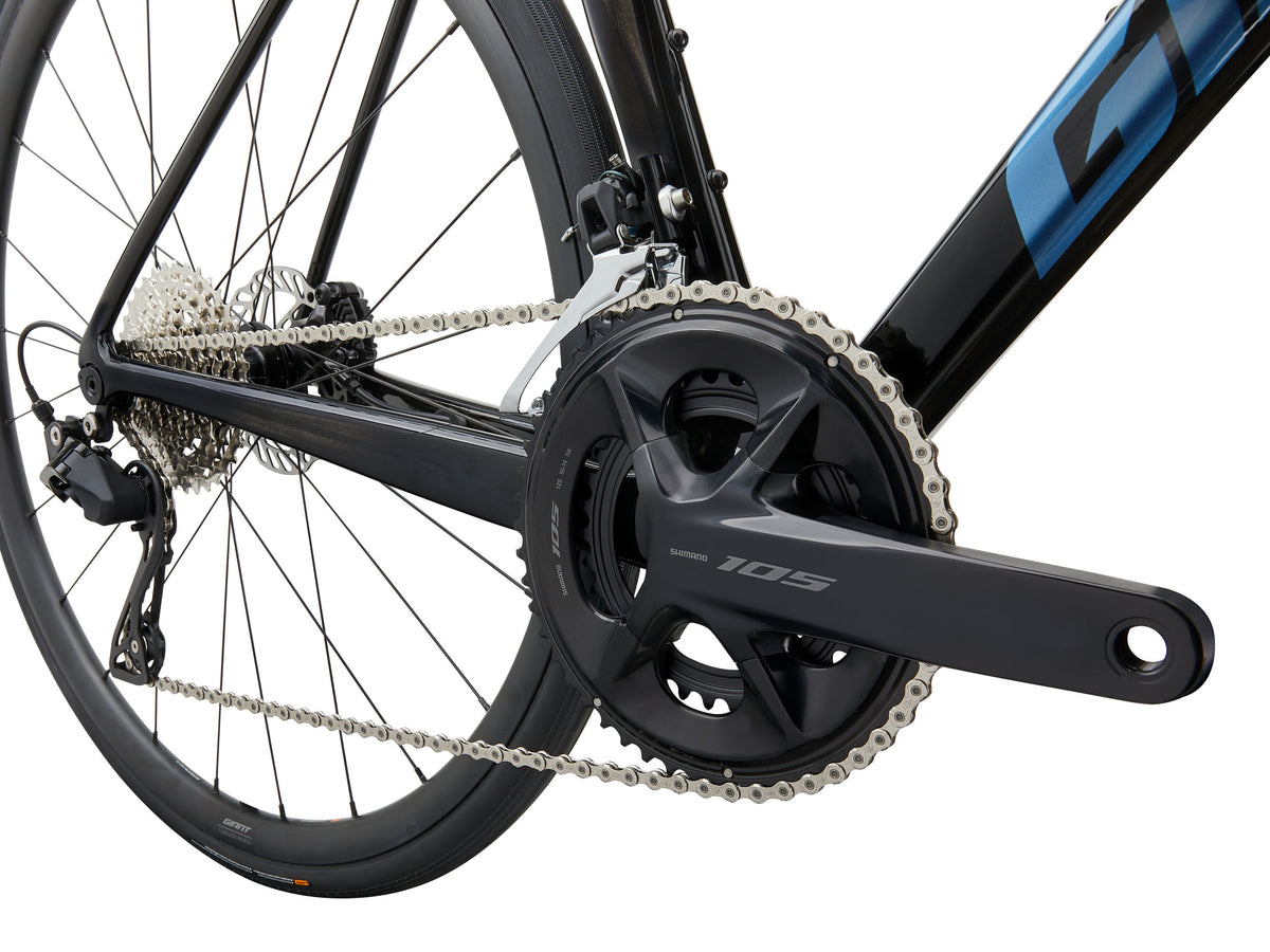 Landsvägscykel GIANT TCR Advanced 2 KOM, Carbon