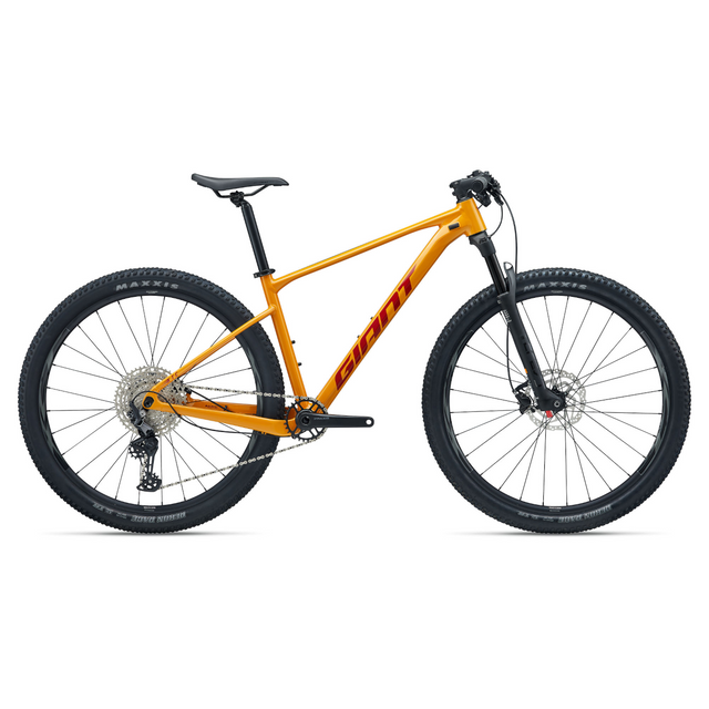 GIANT XTC SLR 29 2 mountainbike i Mineral Yellow i sidovy