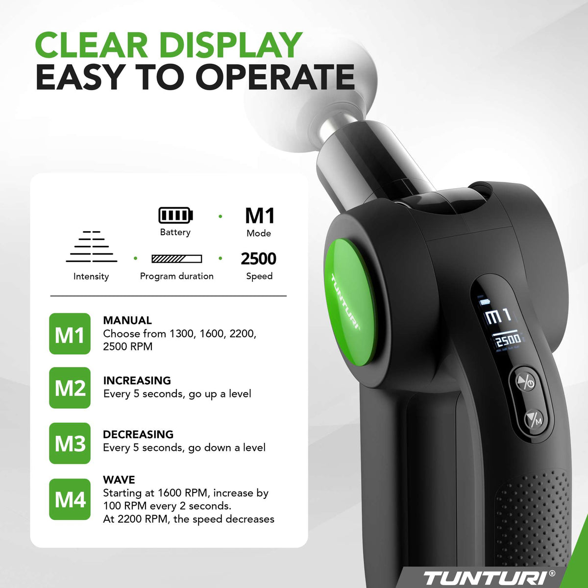 Massagepistol Tunturi MG70 Pro