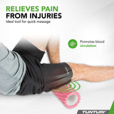 Massage roller TUNTURI Yoga Grid Foam Roller, 33cm, Rose Gold