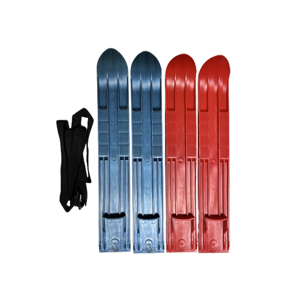 Skidor UNIPLAST Mini, för barn med bindningar, 41 cm, mix