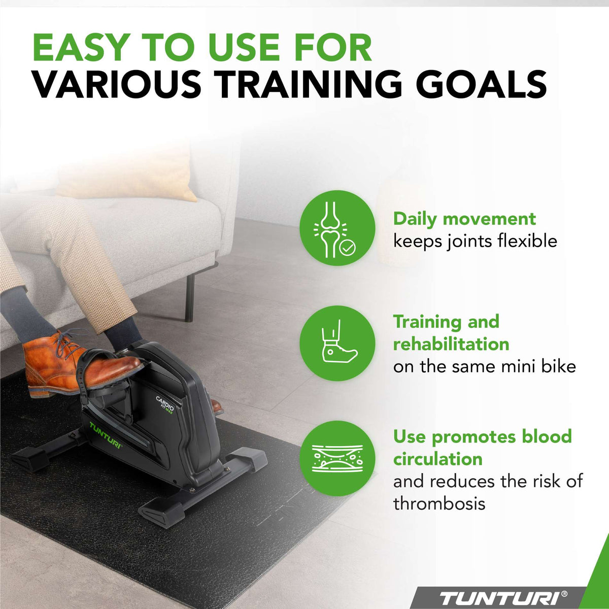 Mini-cykel TUNTURI Cardio Fit M45 Mini-cykel