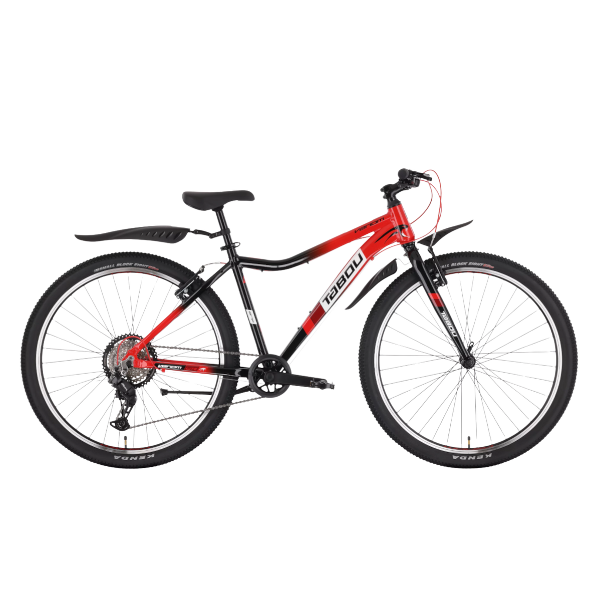 Børnecykel TABOU Venom Lite, 27,5" 17" L, rød-sort