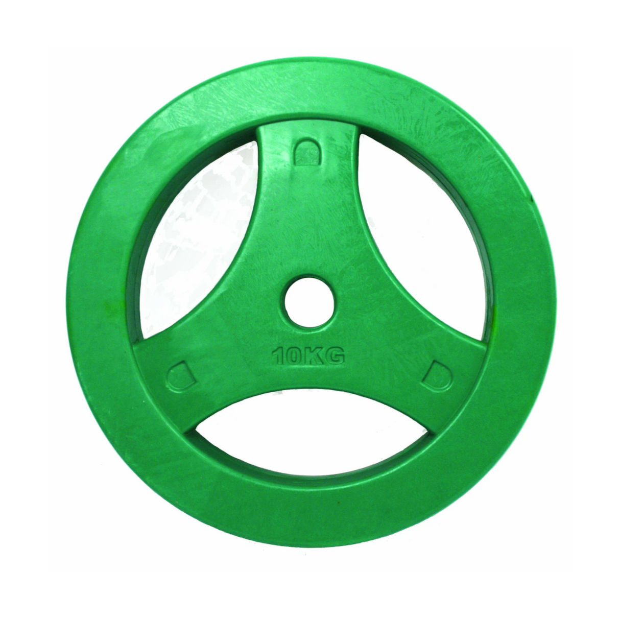 Viktplatta TUNTURI Aerobic Plates 10.0kg, Enkel, grön