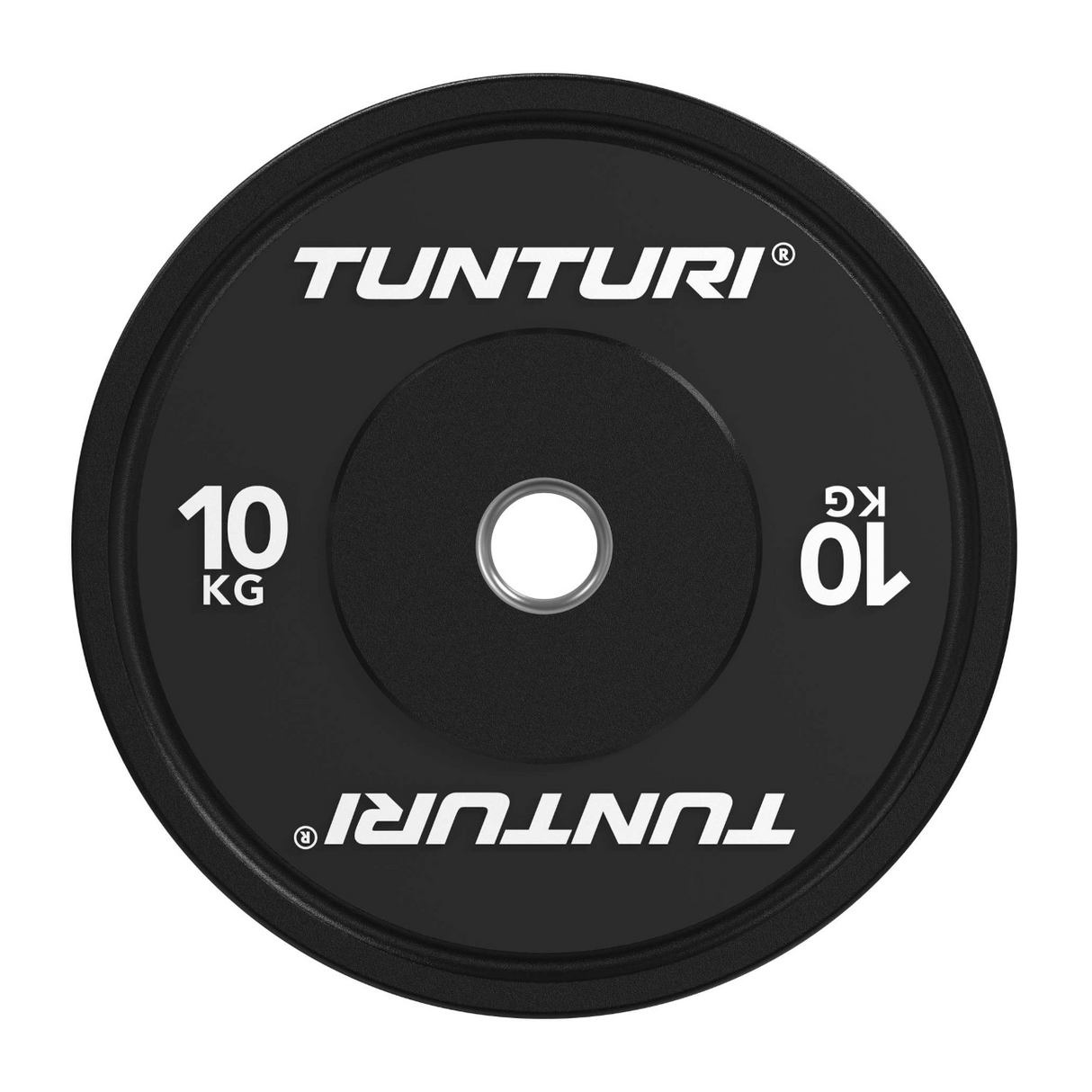 Viktplatta TUNTURI Platinum Bumper Plate, svart, 50mm, 20 kg