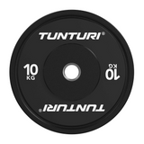 Vægtskive TUNTURI Platinum Bumper Plate, sort, 50 mm, 5 kg