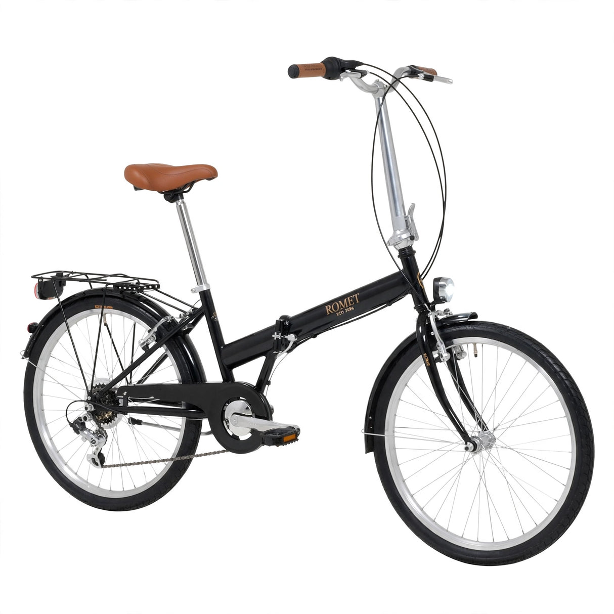 Hopfällbar cykel ROMET Jubilat ECO, svart