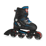 Barnrullskridskor FILA X-One, Svart/Blå/Röd