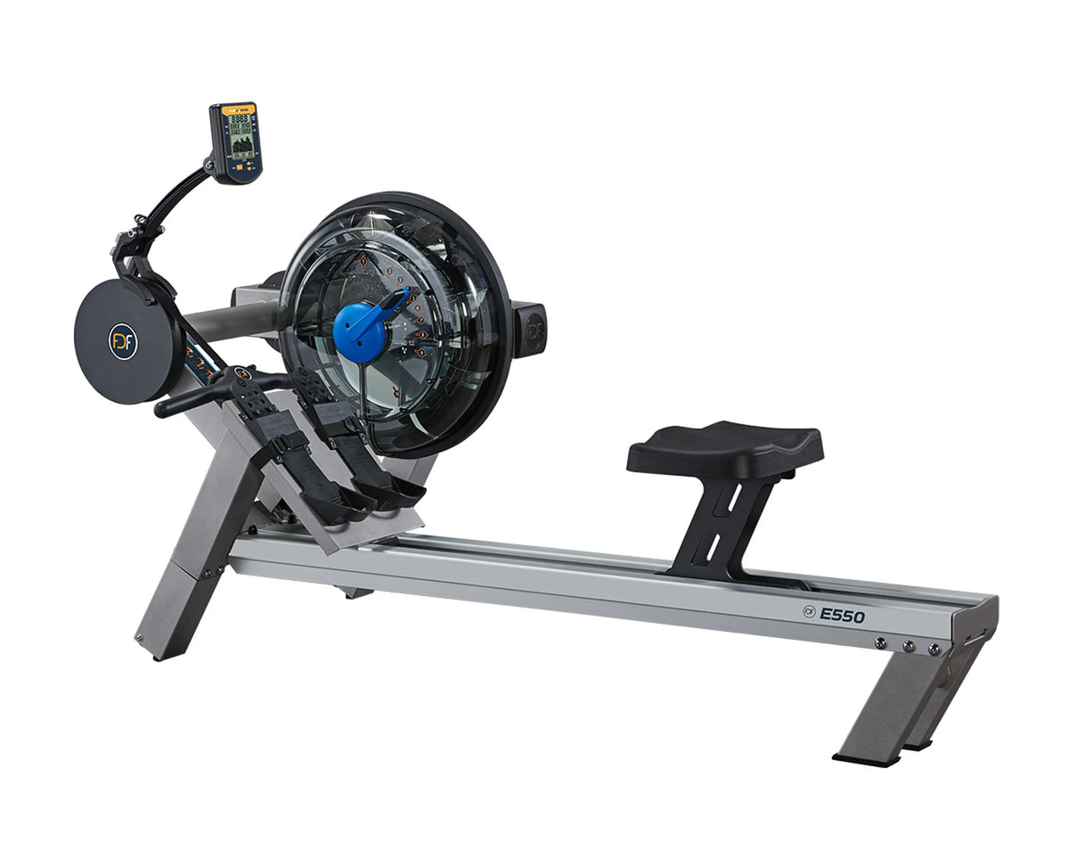 Roddmaskin TUNTURI Fluid Rower Evo E550 Side Tank Silver Bronze