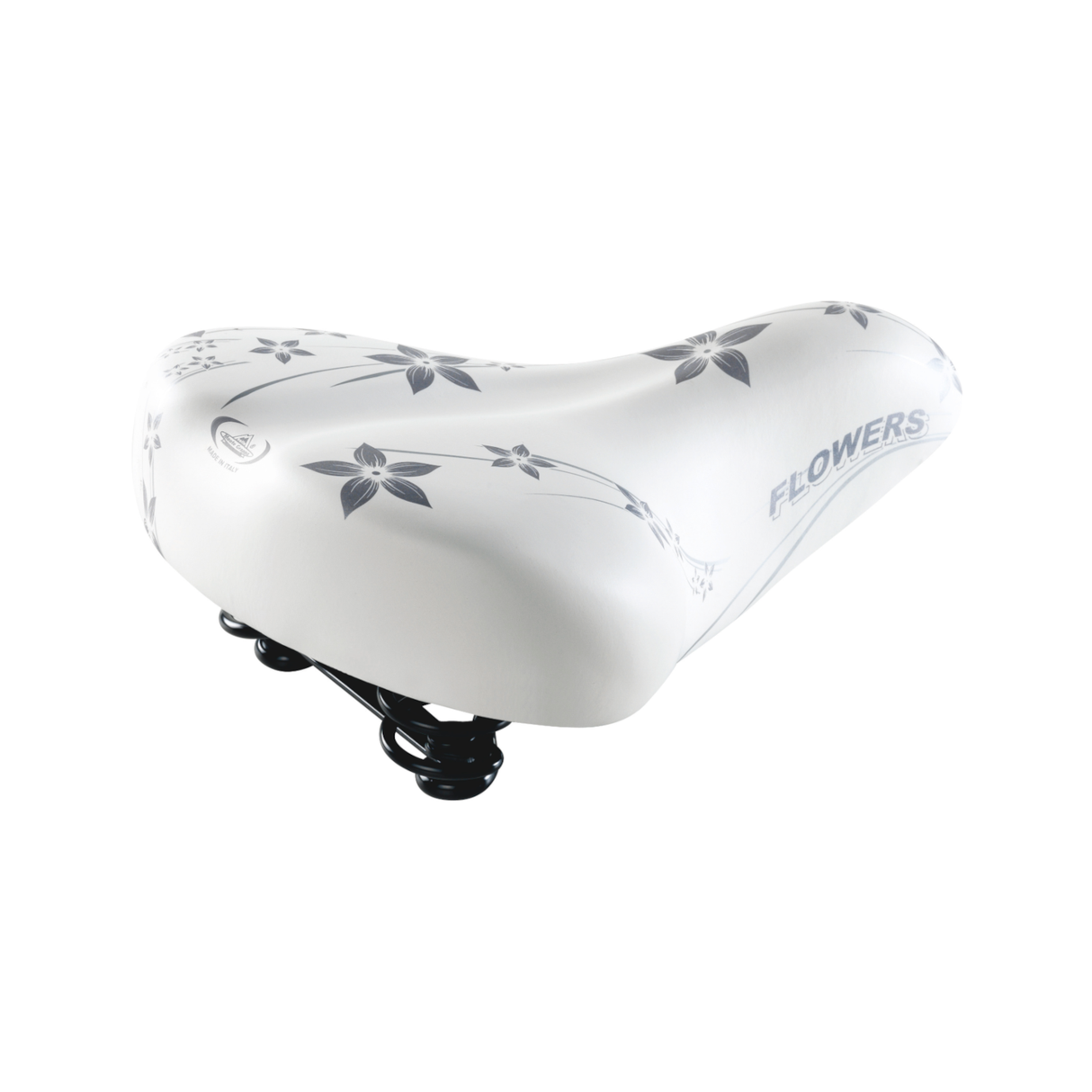 Sadel SELLE MONTE GRAPPA Happy Flowers, vit-silver