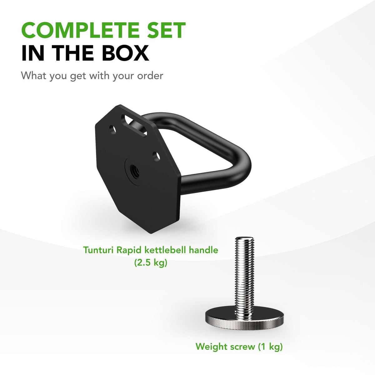 TUNTURI Rapid Justerbart Kettlebellhandtag 3.5kg