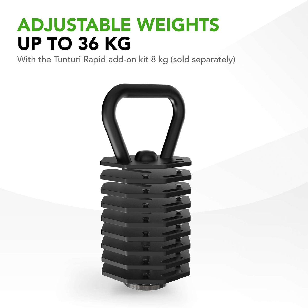 TUNTURI Rapid Justerbart Kettlebellhandtag 3.5kg