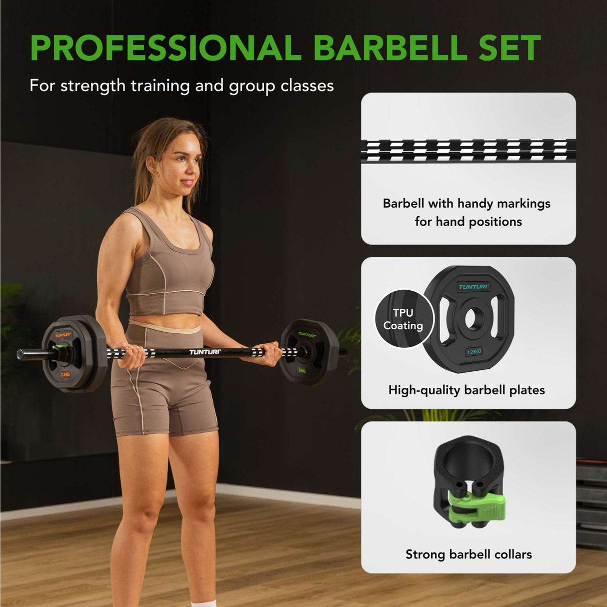 Lyftstångsset TUNTURI PRO Aerobic Pump Set 20 kg