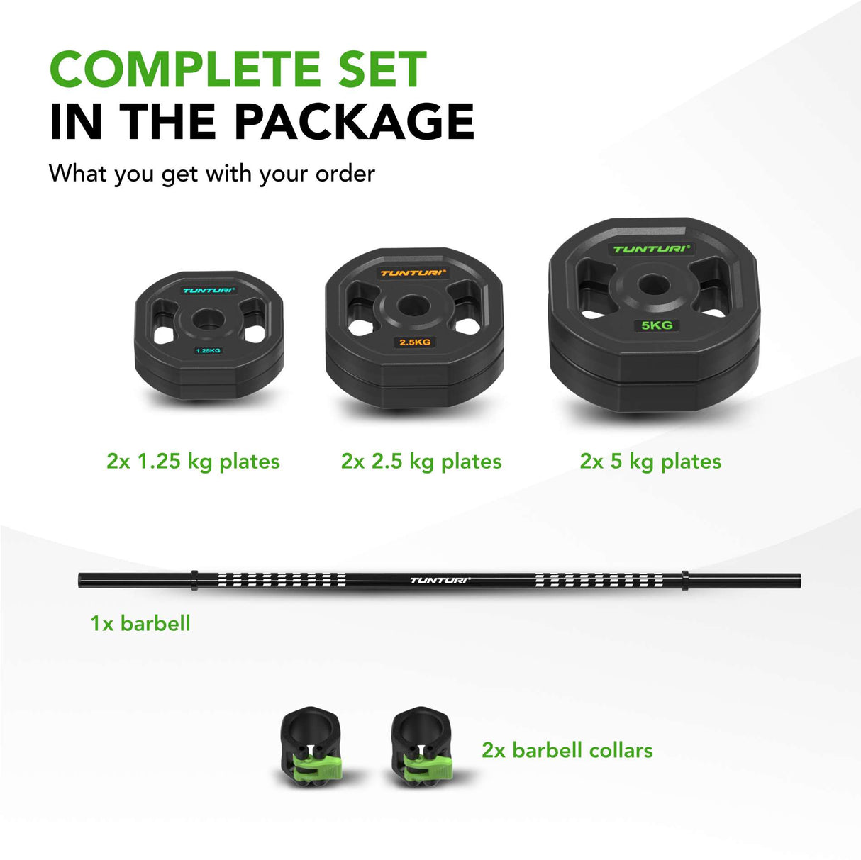 Lyftstångsset TUNTURI PRO Aerobic Pump Set 20 kg