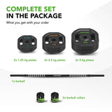 Lyftstångsset TUNTURI PRO Aerobic Pump Set 20 kg