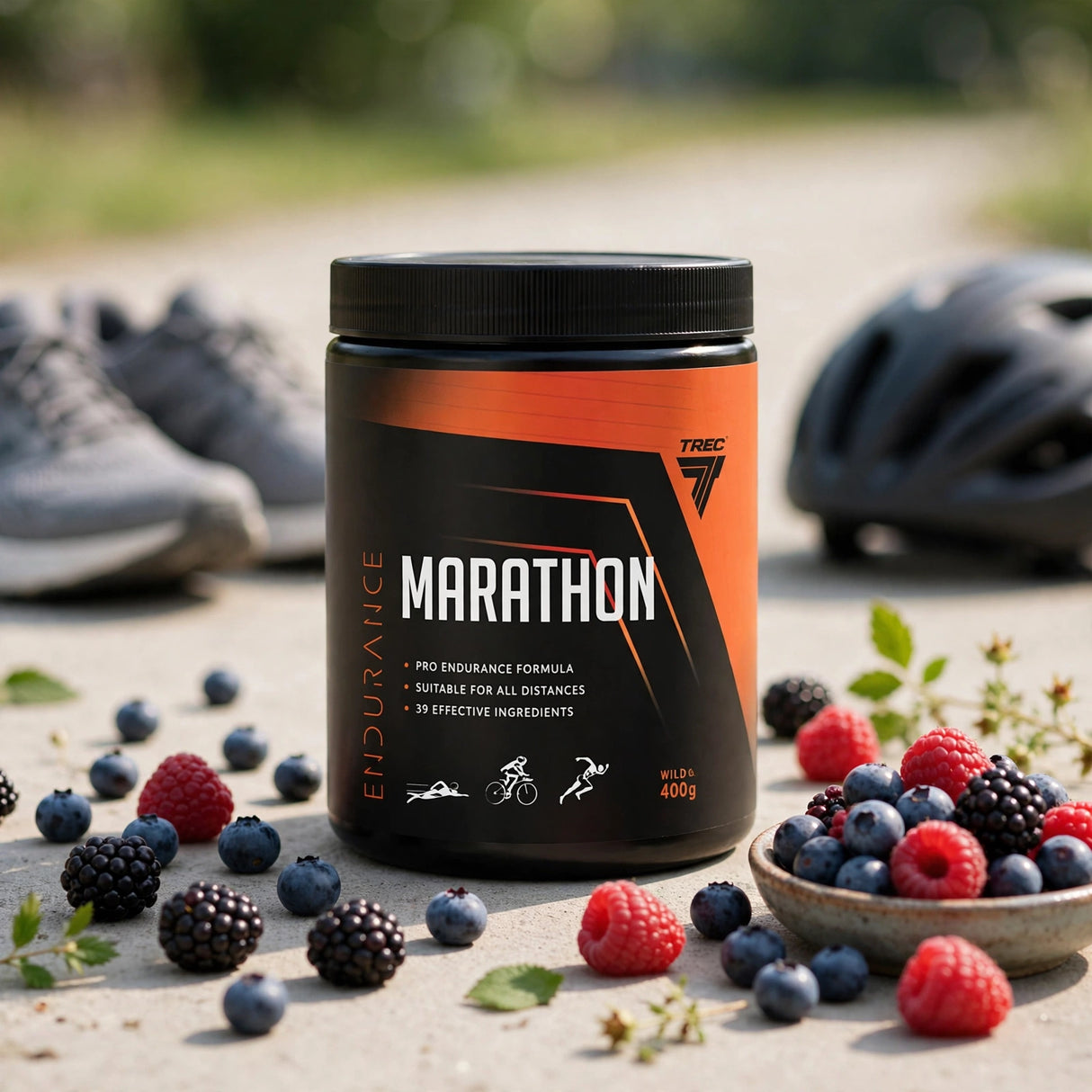 Kolhydratkomplex TREC Marathon 400g, Wildberry