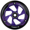 Hjul till sparkcykel UNION Classic V2 Pro Scooter Wheel 110mm, svart/lila