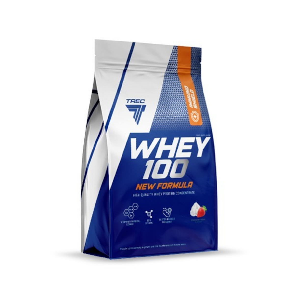 Proteinpulver TREC Whey 100 New Formula 700g, Creamy-Strawberry