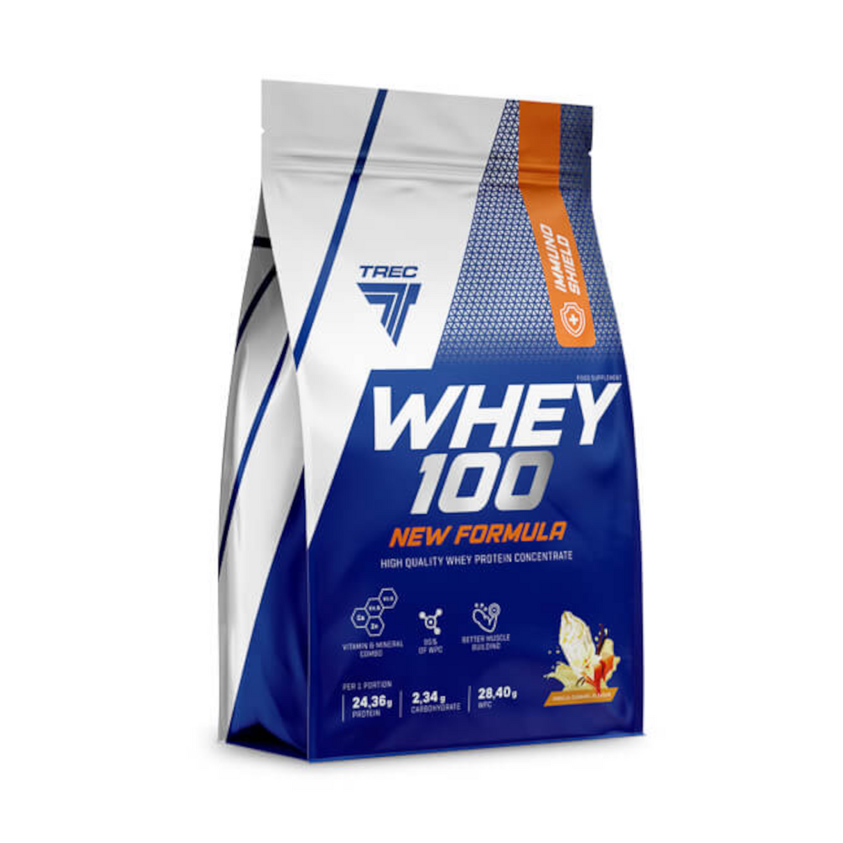 Proteinpulver TREC Whey 100 New Formula 700g, Peanut Butter-Vanilla