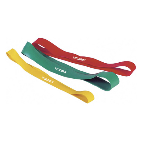 Gymnastikgummiband set TOORX Latex Bands Strong